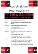 Einladung Vereinsrangliste